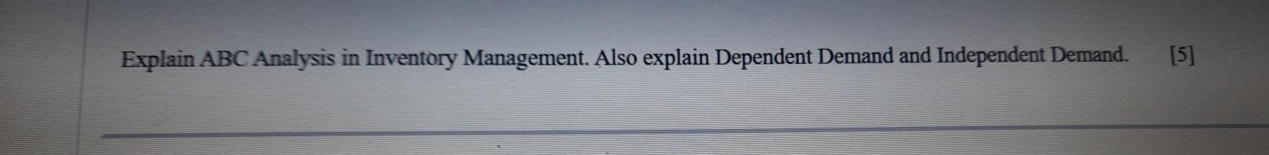 Explain ABC Analysis in Inventory Management.