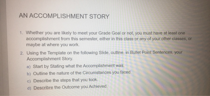 ACCOMPLISHMENTS REFLECTION ASSIGNMENT
