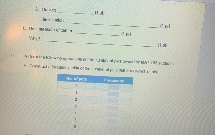 Summarizing Data Use the rounding rules from the