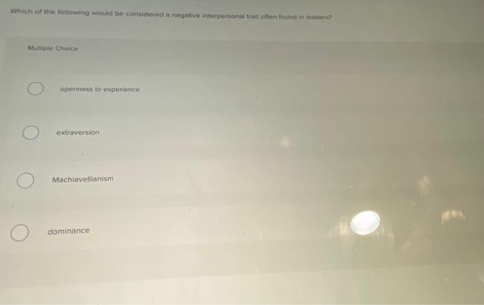 Which of the following would be considered a