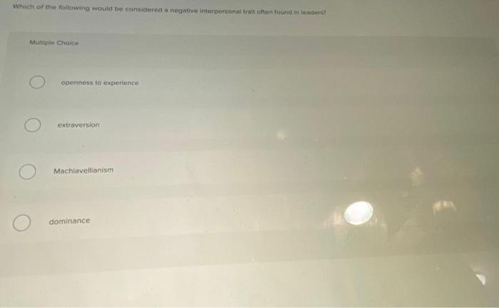 Which of the following would be considered a