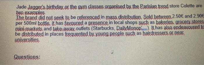 GLACAU vitaminwater. 1. The bottled water market