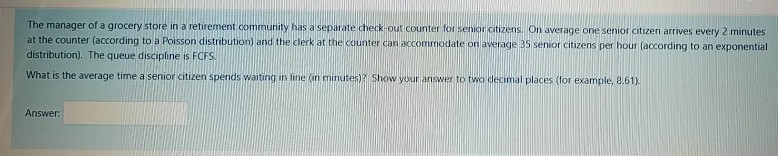The manager of a grocery store in a retirement