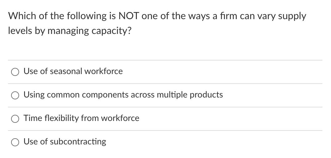 Which of the following is NOT one of the ways a