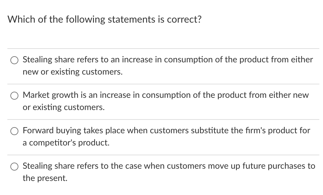 Which of the following is NOT one of the ways a