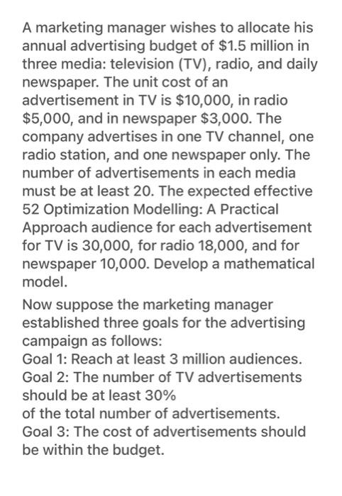 please do not lingo and excel A marketing manager