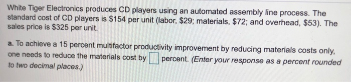 White Tiger Electronics produces CD players using