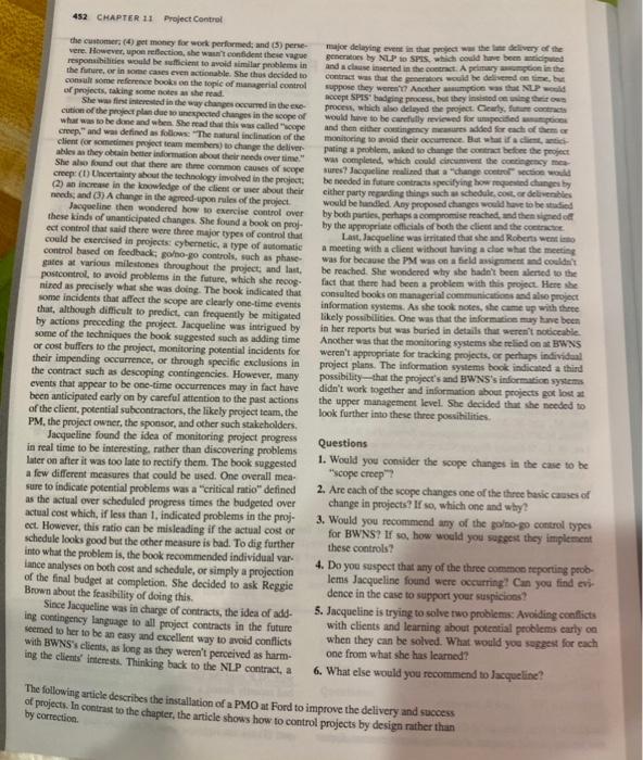 6) What else wpuld you tecommend to Jacqueline?