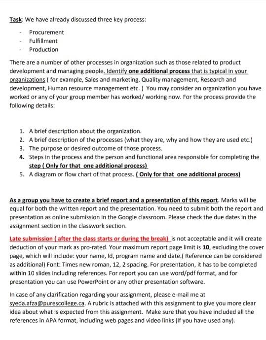 Task: We have already discussed three key