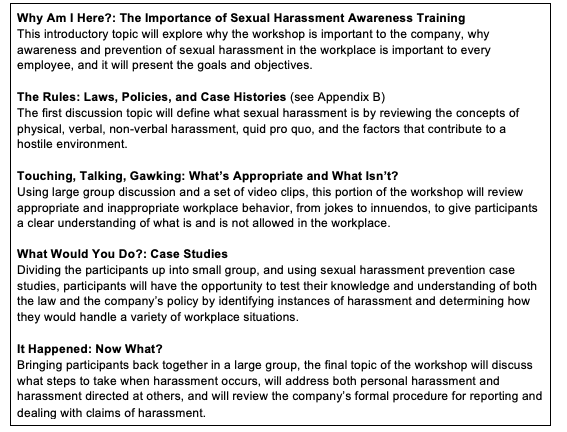 Based on the following information, develop 2