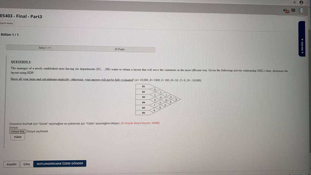 E5403 - Final - Part3 cenk listesi Blm 1/1 Soru