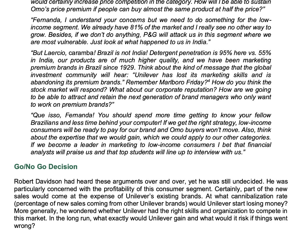 Dears, I need help with this marketing case study