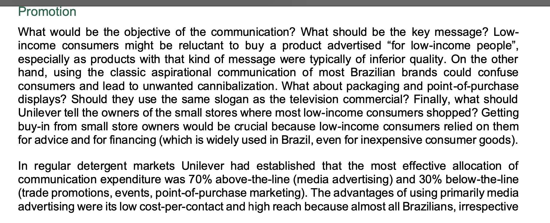 Dears, I need help with this marketing case study