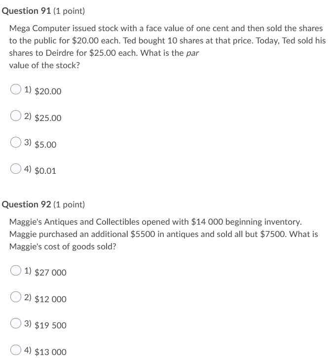 Please do all 10 asap, Thank you Question 91 (1