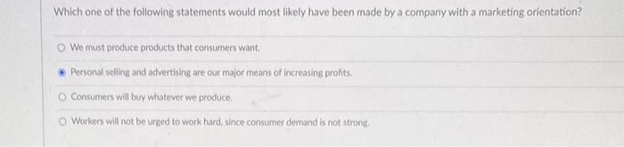 Which one of the following statements would most