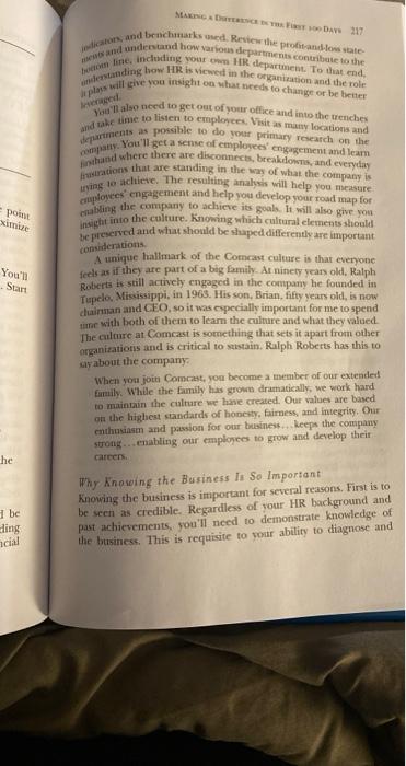 Based on the three "Keys to " discussed Chapter