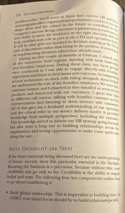 Based on the three "Keys to " discussed Chapter