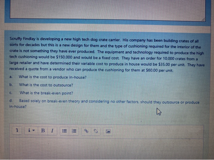 Scruffy Findlay is developing a new high tech dog