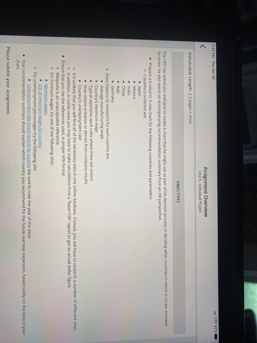 The CEO has asked you and Jane to create a chart