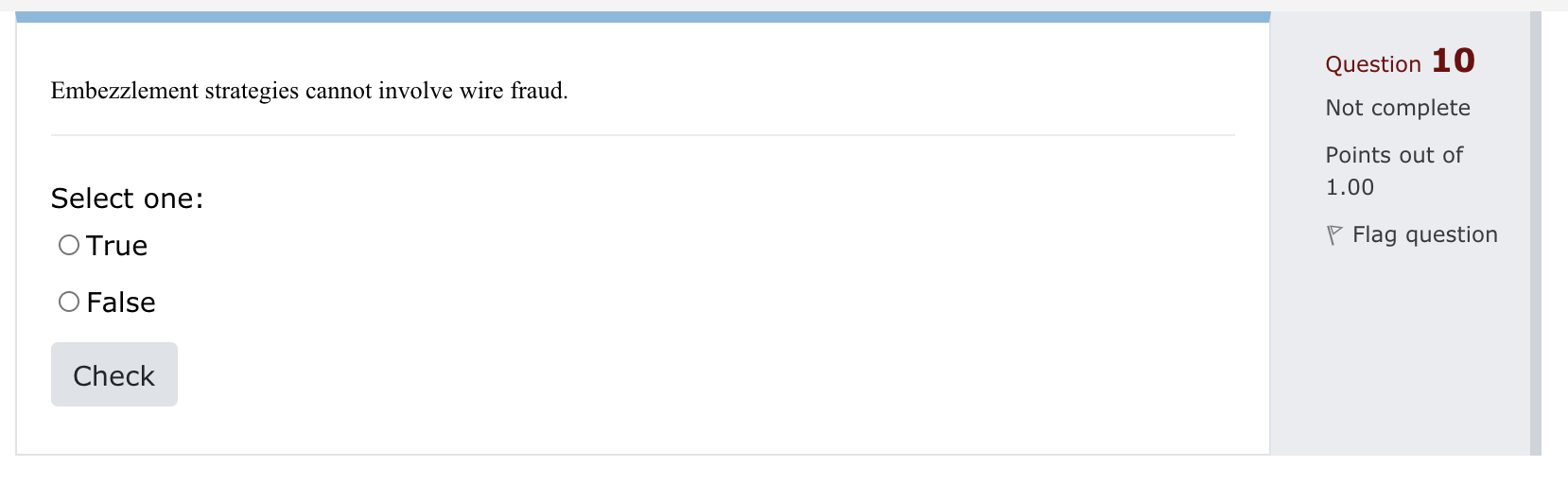 Question 9 is an exception to the warrant