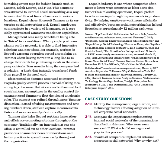 Should Companies Embrace Social Business? CASE