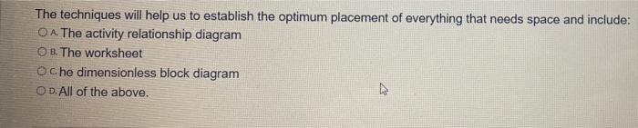 The techniques will help us to establish the