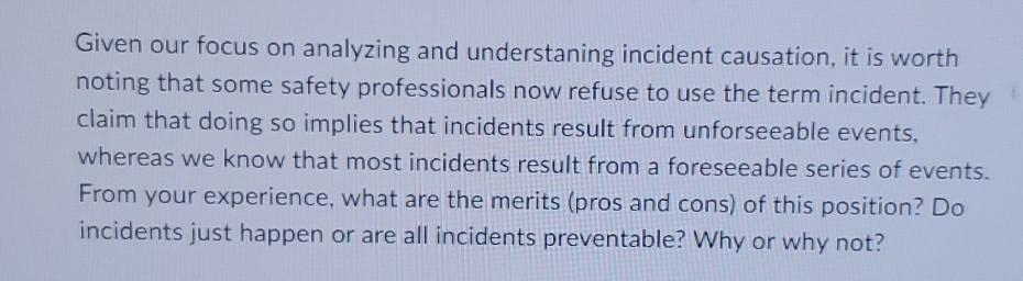 Given our focus on analyzing and understaning