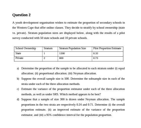 The three allocation methods (i) Equal allocation
