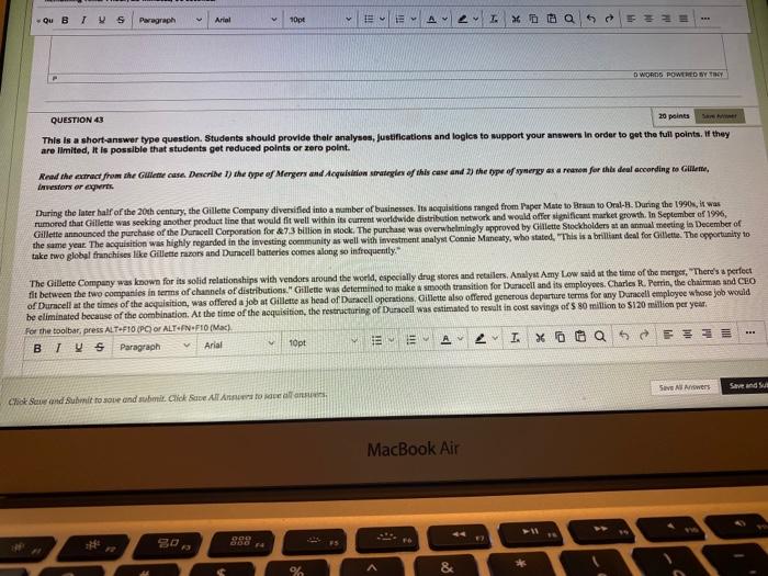 This is a short - answer type question . Students