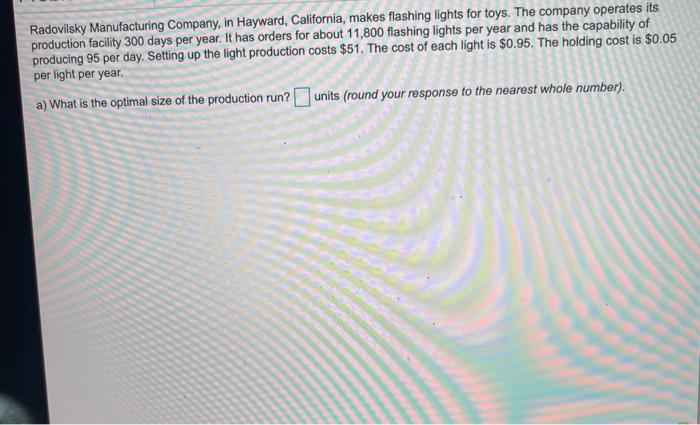 Radovilsky Manufacturing Company, in Hayward,