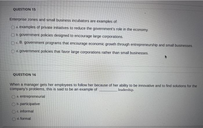 QUESTION 13 Which of the following is a