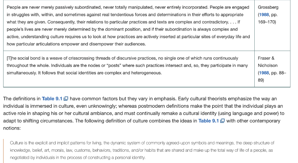 Question: What is culture? 9 Culture and Cultural