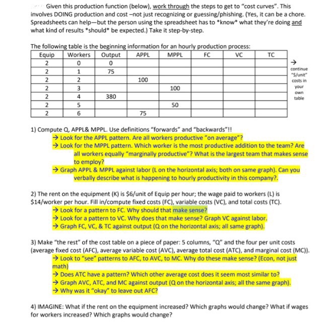 i need help solving problems 1-4. Given this