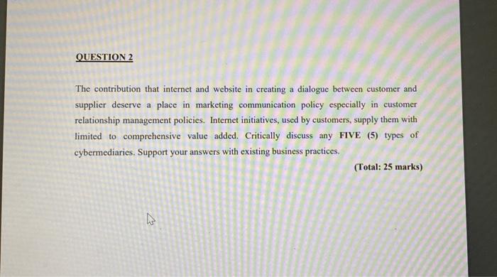 for 500 words please QUESTION 2 The contribution