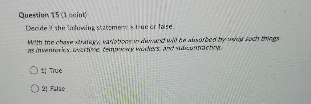 Question 11 (7 points) FORECASTING COMPUTATION