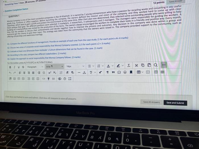 ing Time 1hour, 28 minutes, 27 sech Question