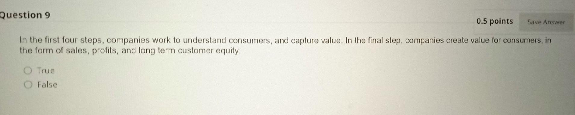 q9 and q10 answer both Question 9 0.5 points Save