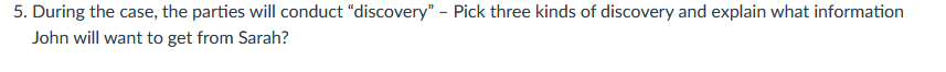 See below a scenario and answer the questions.