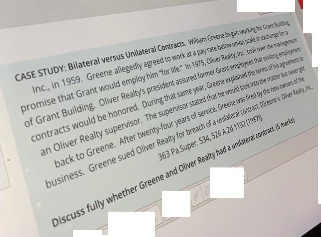CASE STUDY: Bilateral versus Unilateral