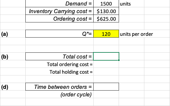 please answer above questions by using excel and