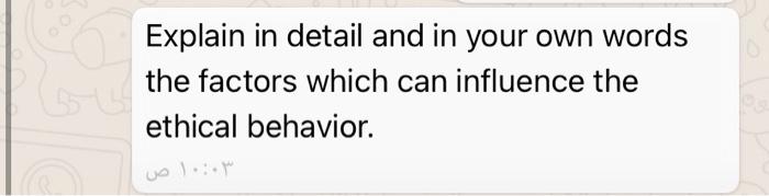 Explain in detail and in your own words the