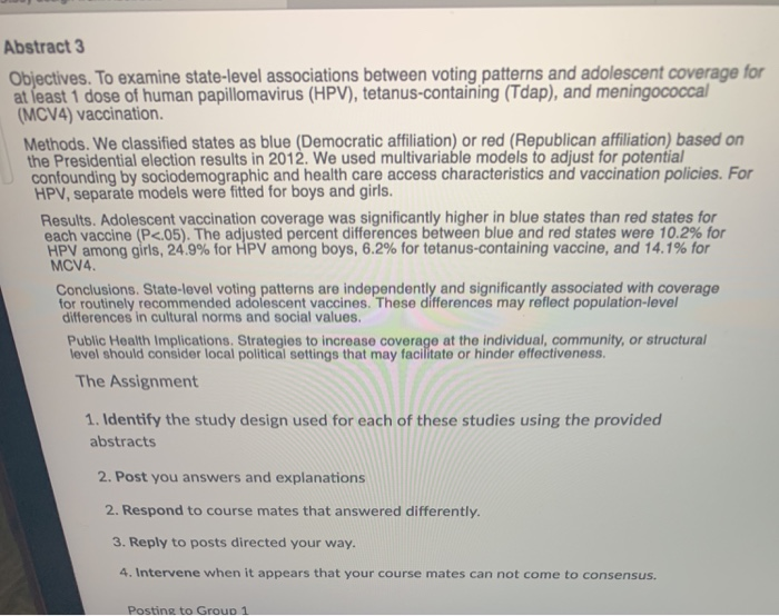 Abstract 1 Background: Suboptimal human