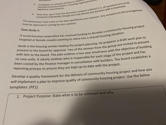 Unit CHCMGT 001 develop implement and review