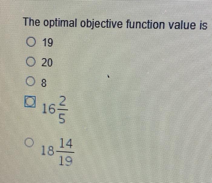 Q. 1 #9 The optimal objective function value is |