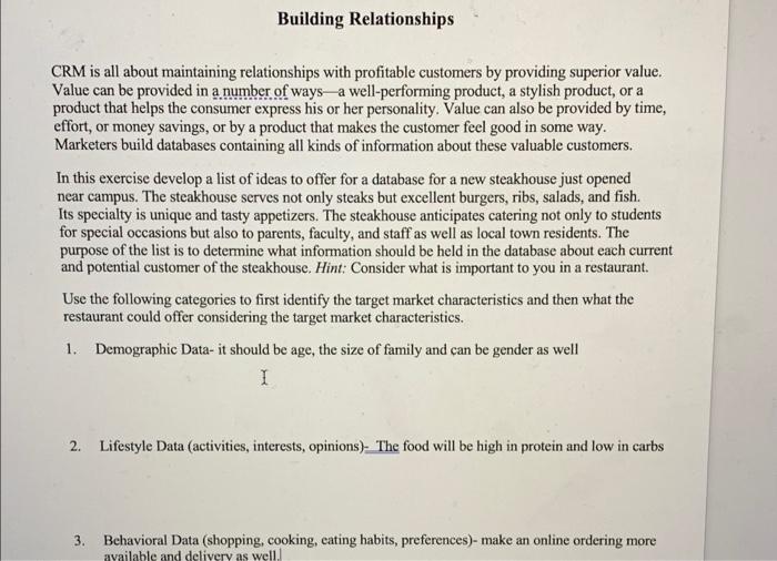 Building Relationships CRM is all about