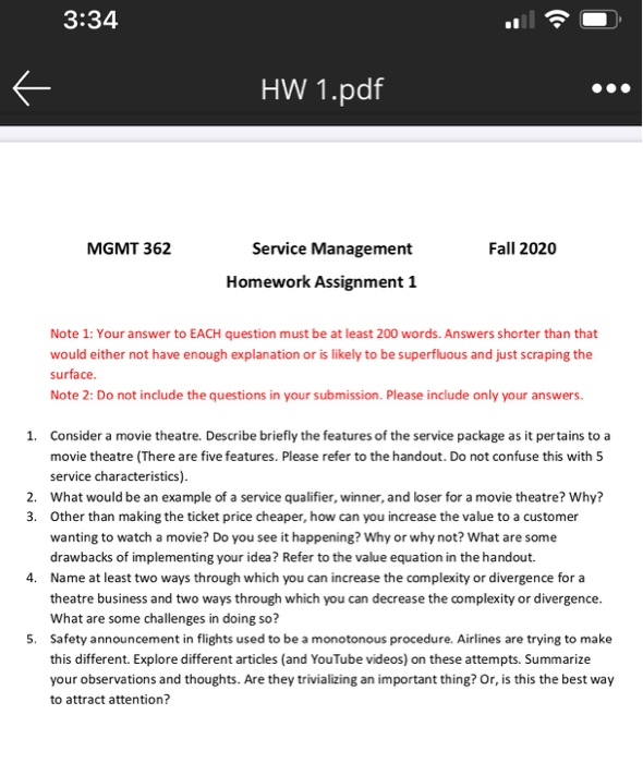 Question 5 please! 3:34 HW 1.pdf MGMT 362 Fall