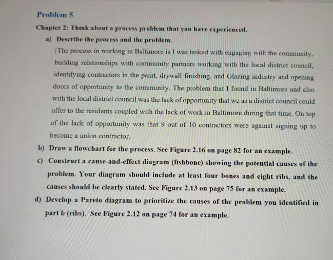 Problem 5 Chapter 2: Think about a process