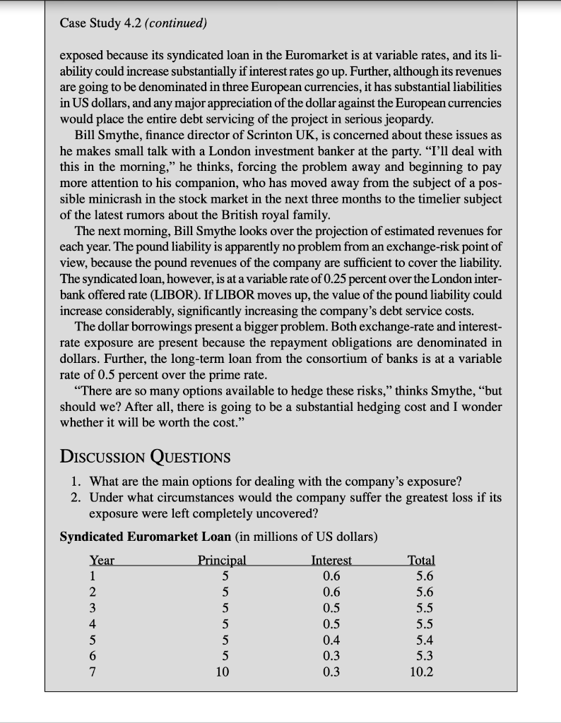 What could be the main options for dealing with