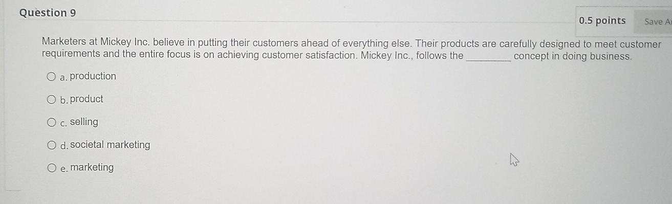 q9 q10 pls answer both Question 9 0.5 points Save
