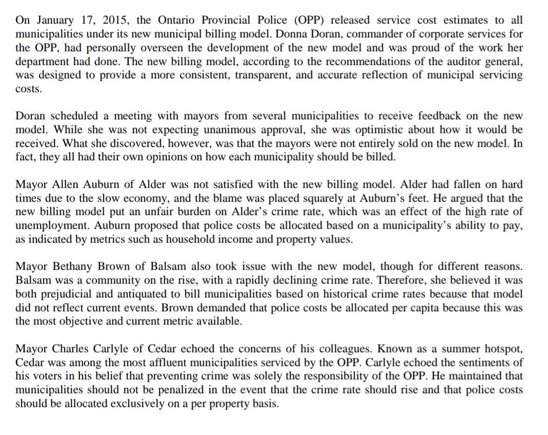 write an executive summary for this case. 1.Why